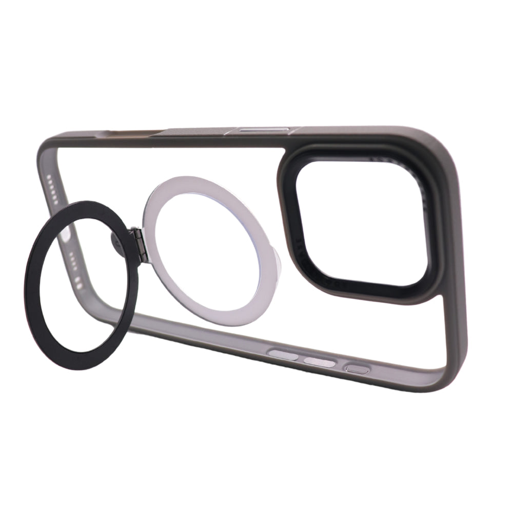 Funda Transparente con MagSafe y Soporte Trasero